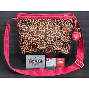 Harvey's For Disney Couture Minnie Mouse Leopard Print Seatbelt Purse NWT!